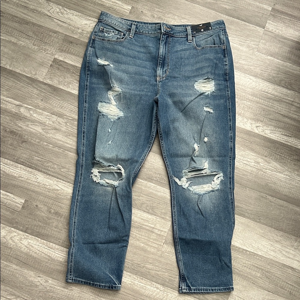 Hollister Relaxed Distressed Denim Jeans